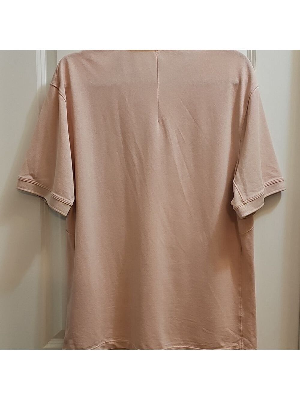 Men's Pink Short Sleeve Polo Shirt - Picture 7 of 8